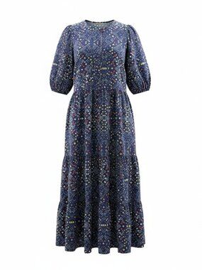 Oliphant Puff Sleve Maxi Dress XL